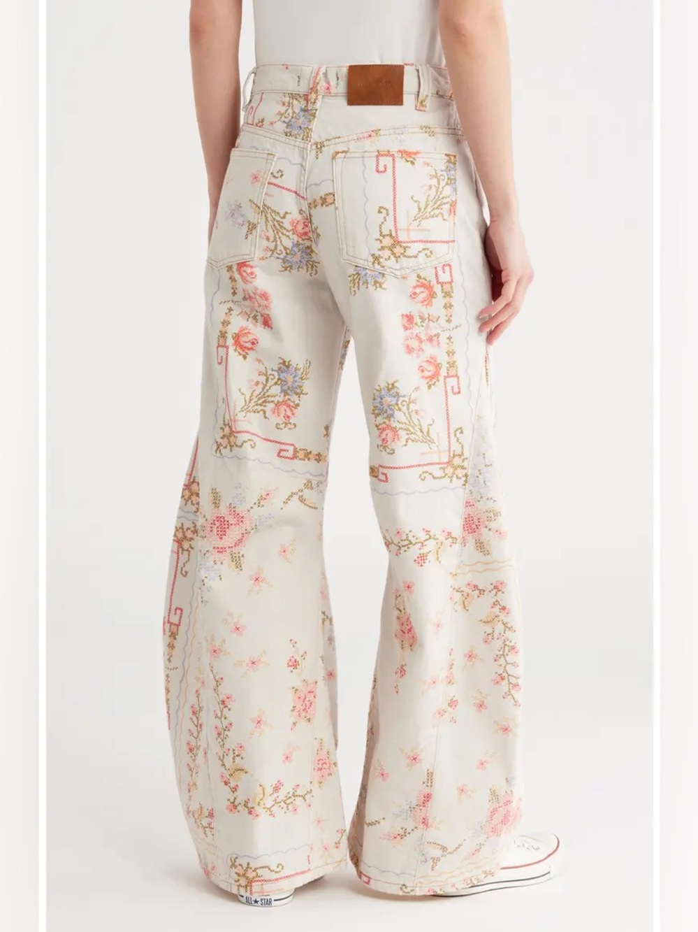 Free People We The Free - Eden Printed High Slouchy Jeans Size 29 - Picture 3 of 8